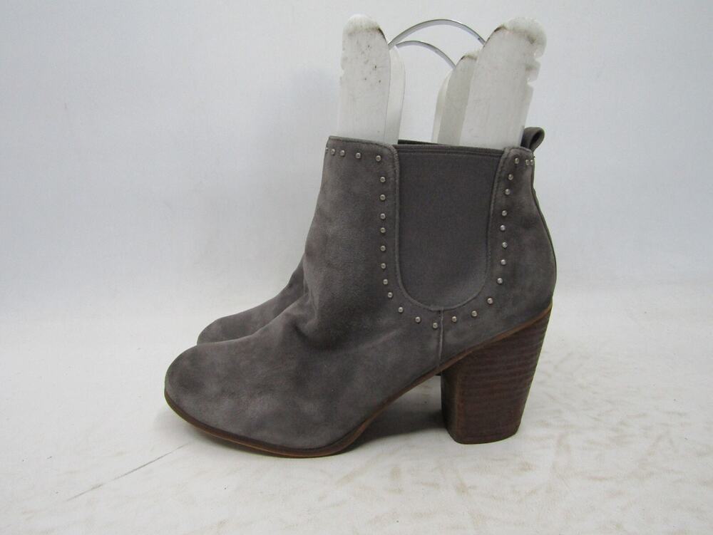 BP Womens Size 8.5 M Gray Suede Chelsea Ankle Fashion Boots Bootie